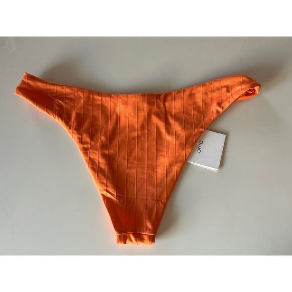 onia Chiara Bikini Bottom in Sunburst NWT Size Medium Orange - Picture 7 of 10